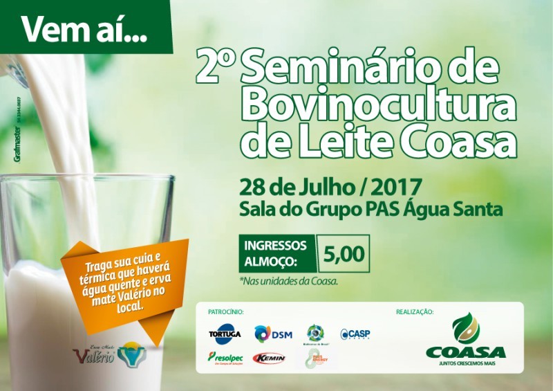 COASA Realiza 2º Seminário sobre Bovinocultura de Leite, em Água Santa