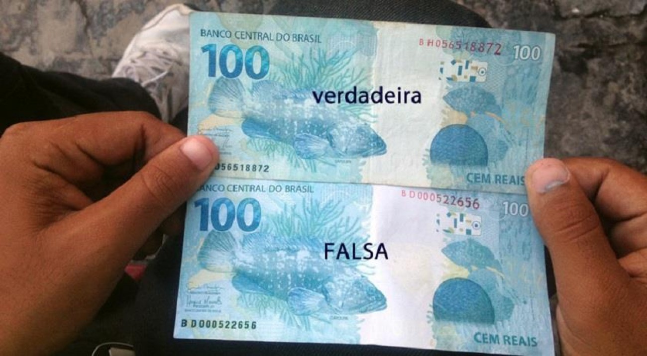 Notas falsas de R$ 100,00 continuam circulando em Tapejara