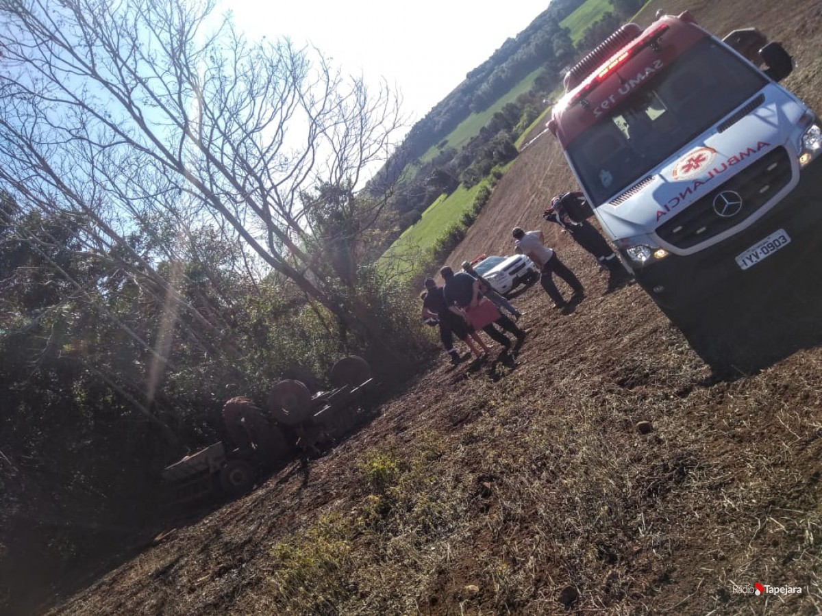 Agricultor morre esmagado por trator no interior de Tapejara