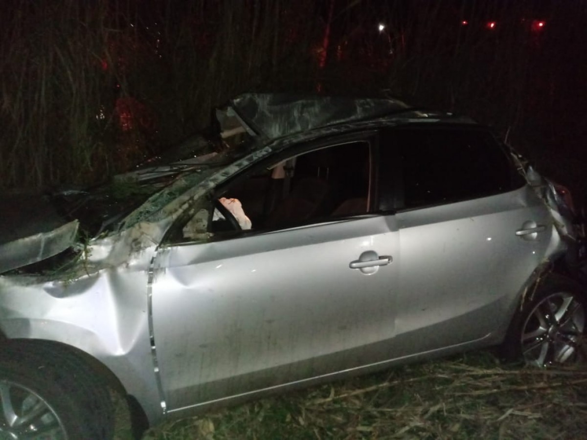 Motorista sofre acidente na Perimetral Leste em Tapejara