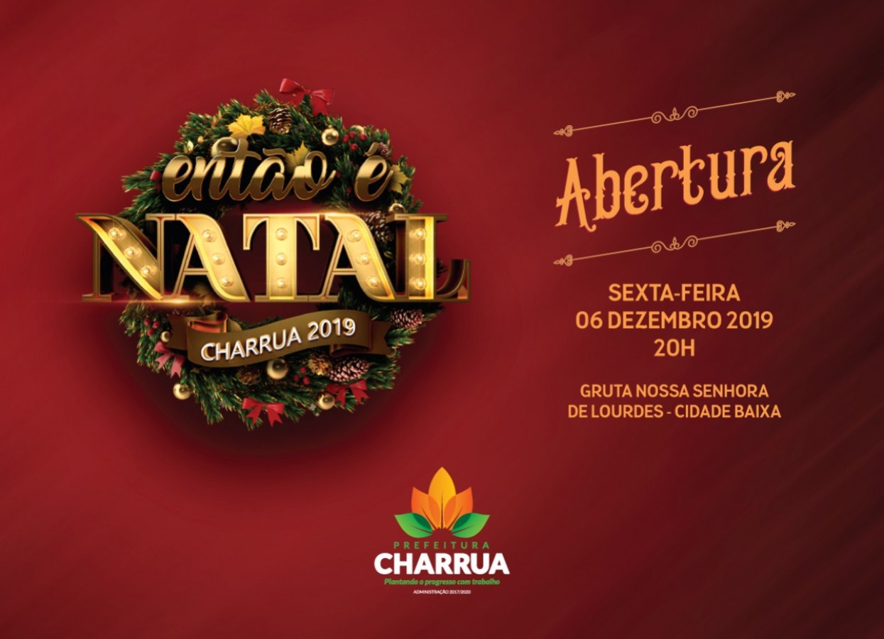 Abertura das comemorações natalinas em Charrua será nesta sexta-feira