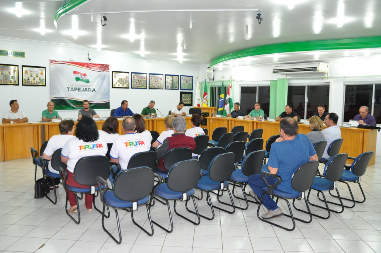 Sete projetos na Sessão Ordinária da Câmara de Vereadores de Tapejara