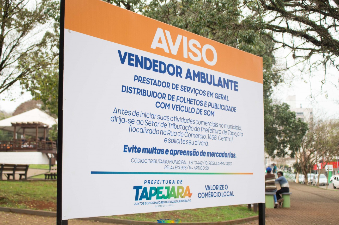 Tapejara orienta procedimentos para o trabalho de vendedores ambulantes