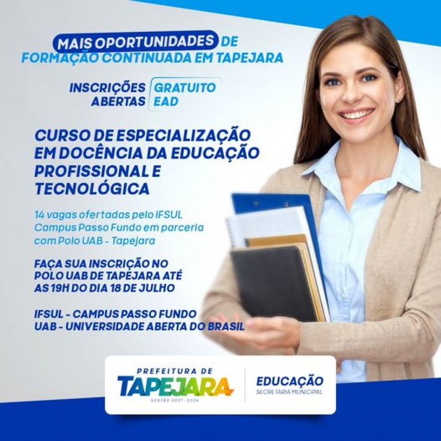 Polo UAB Tapejara oferta mais um curso de especialização