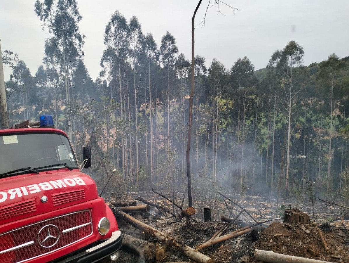 Bombeiros Voluntários combateram incêndio florestal em São Joao da Urtiga