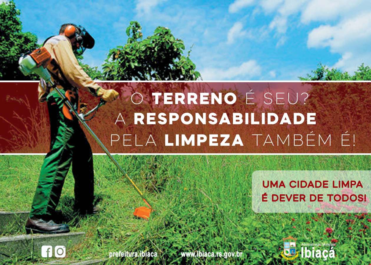 Em Ibia Prefeitura Orienta Cidad Os Quanto A Limpeza De Terrenos