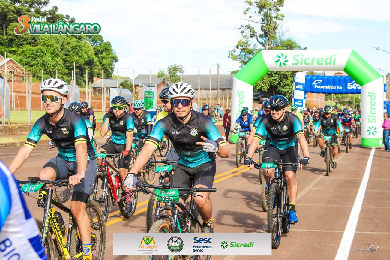 3º pedal de Vila Lângaro reúne 200 ciclistas