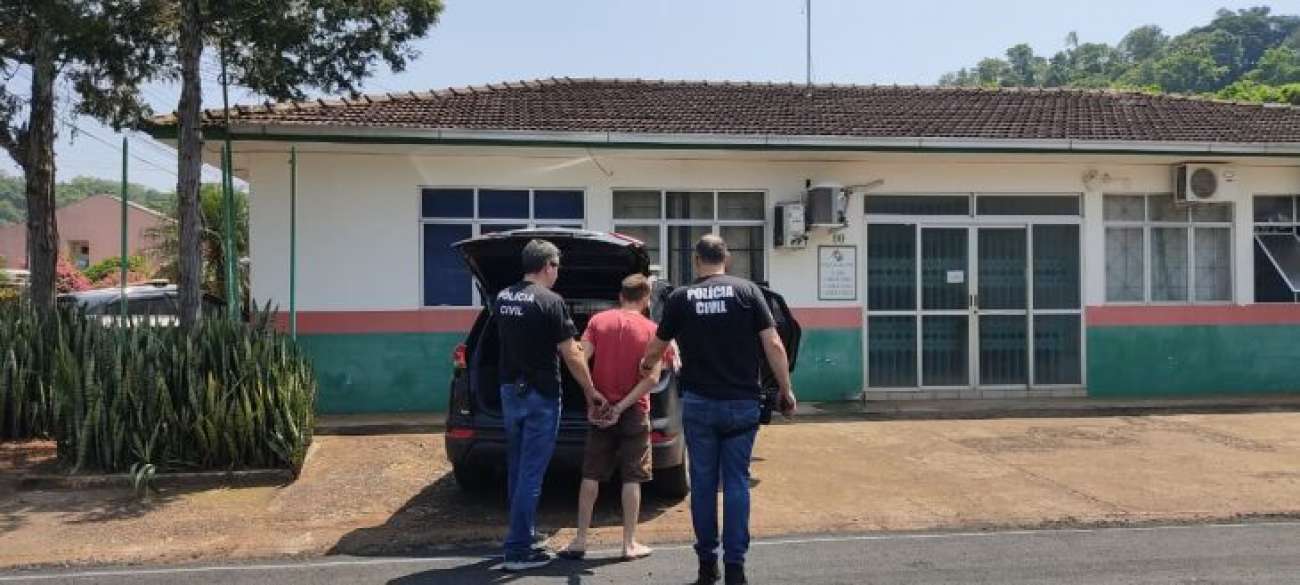 Foragido condenado por estupro de vulnerável em Serafina Corrêa é preso em Santa Catarina