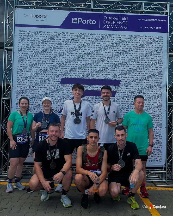 Corredores de Tapejara conquistam pódios na Track & Field Run Series, em Passo Fundo