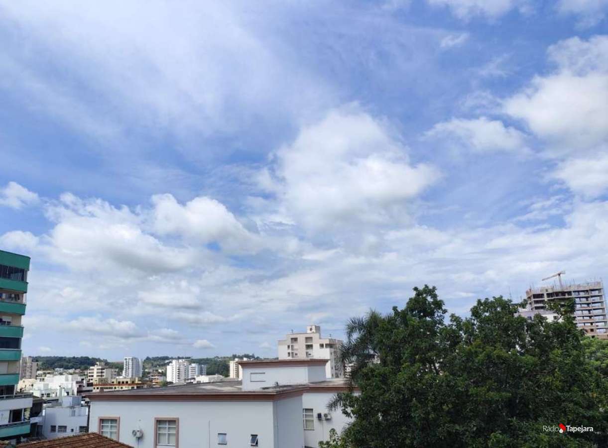 Domingo deve ser de tempo firme, em Tapejara