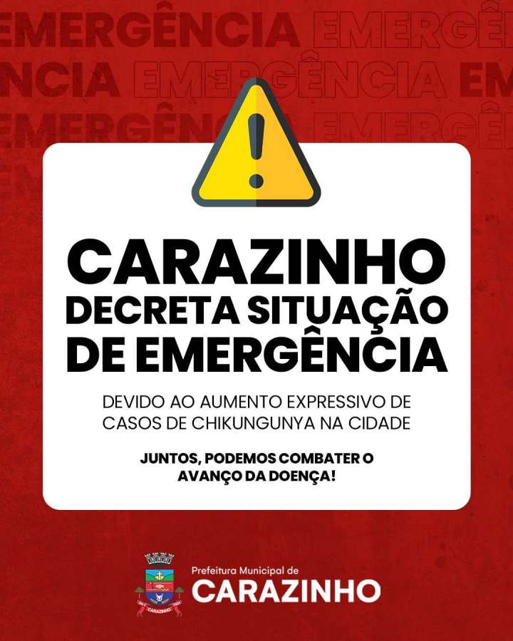 Carazinho registra primeira morte por Chikungunya e decreta emergência