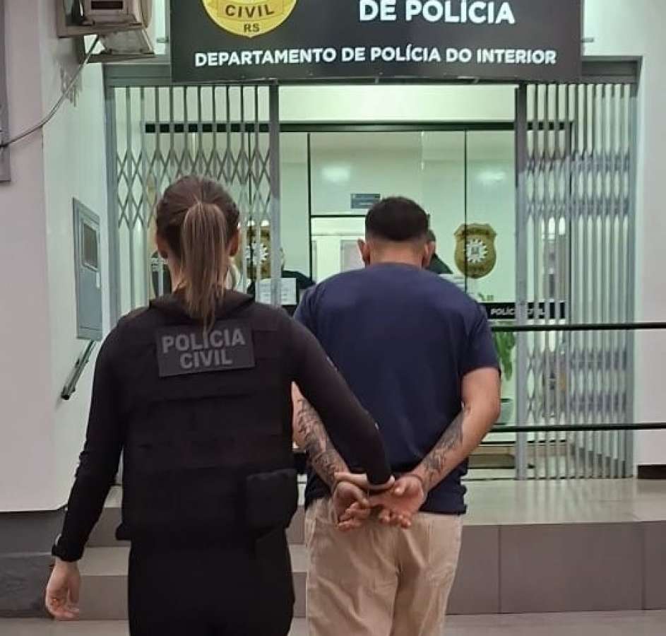 Homem é preso por extorsão, associação criminosa e coação, em Tapejara