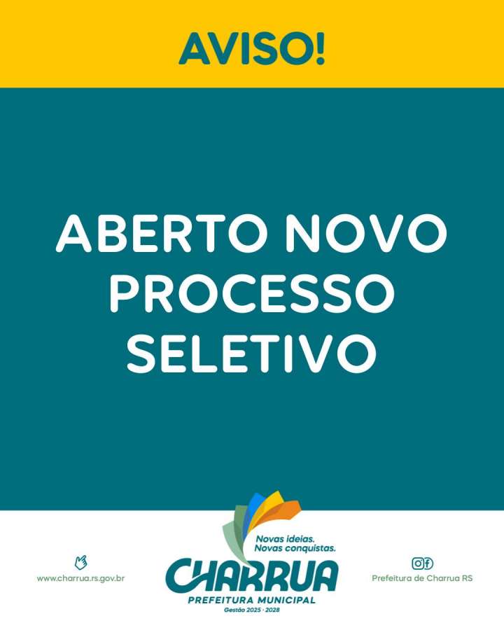 Aberto novo Processo Seletivo da Prefeitura de Charrua