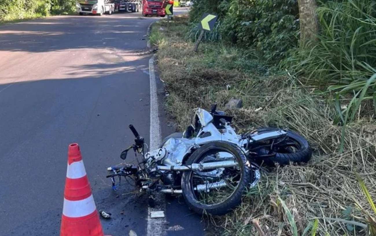 Motociclista morre em acidente em Nonoai