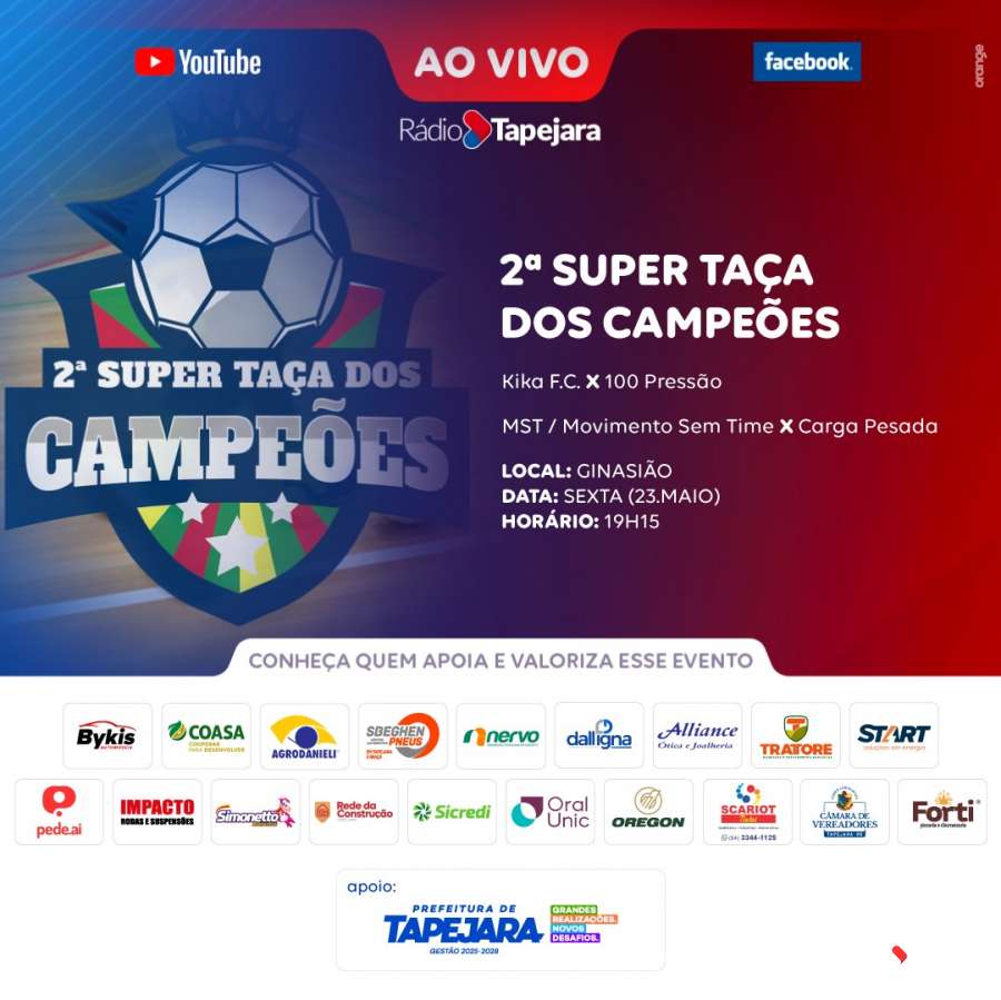 Confira os confrontos e saiba por onde assistir a 2ª Super Taça dos Campeões