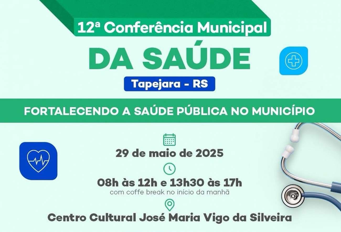 Tapejara se prepara para a 12ª Conferência Municipal da Saúde