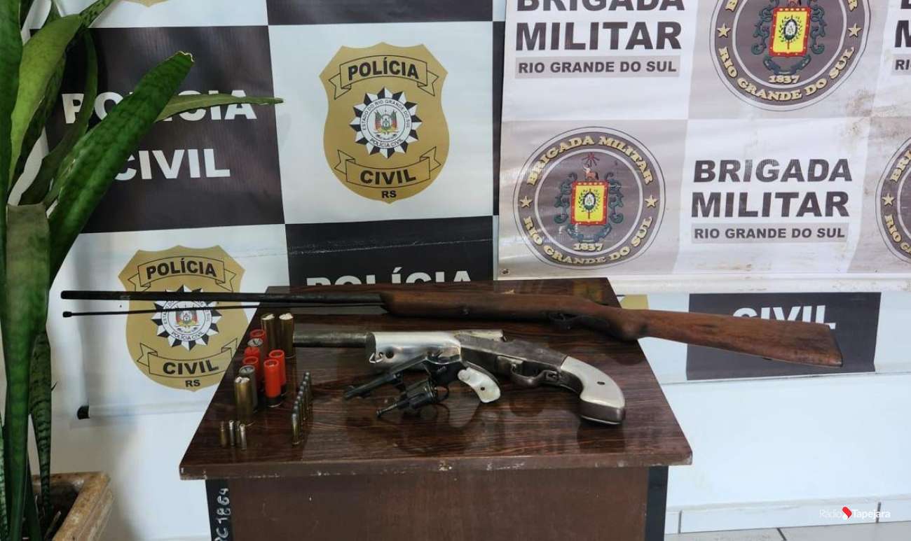 Homem de 77 anos é preso pelo crime de posse de arma ilegal, em Ciríaco