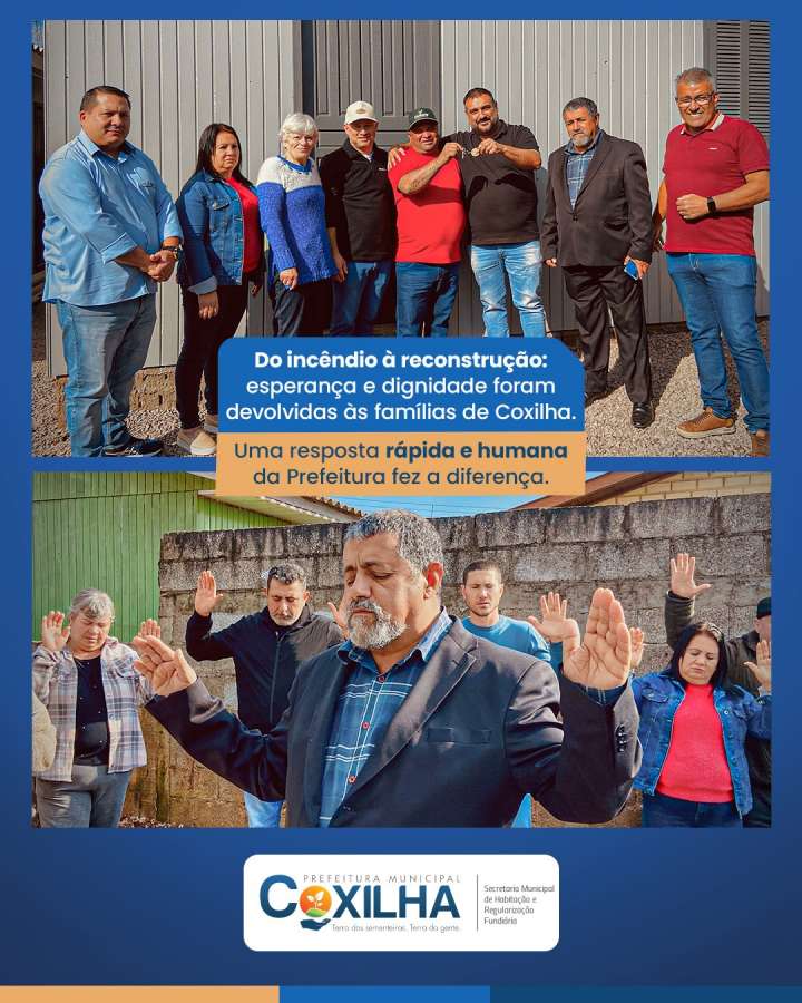 Novas moradias foram entregues no último sábado em Coxilha