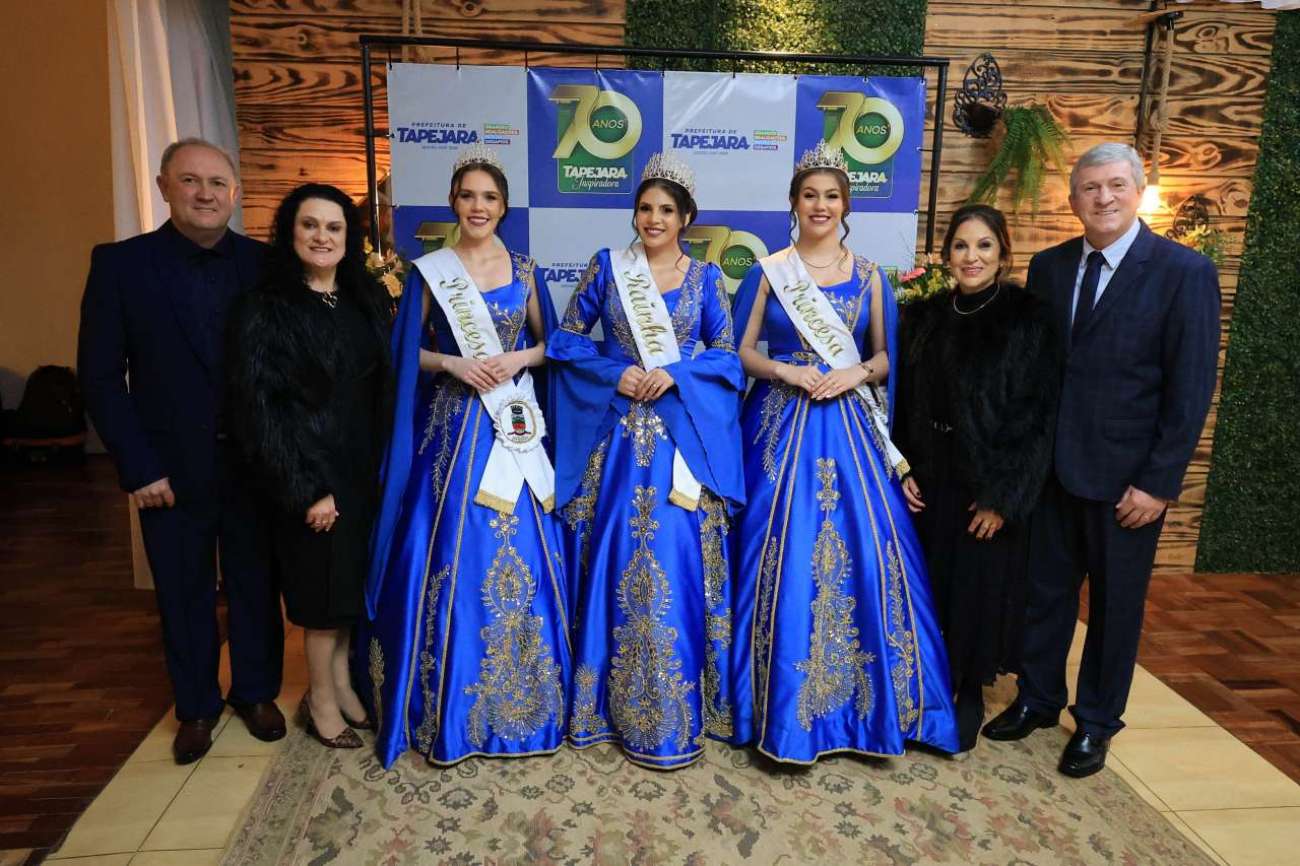Tapejara celebra 70 anos com baile social e apresentação da nova corte de soberanas