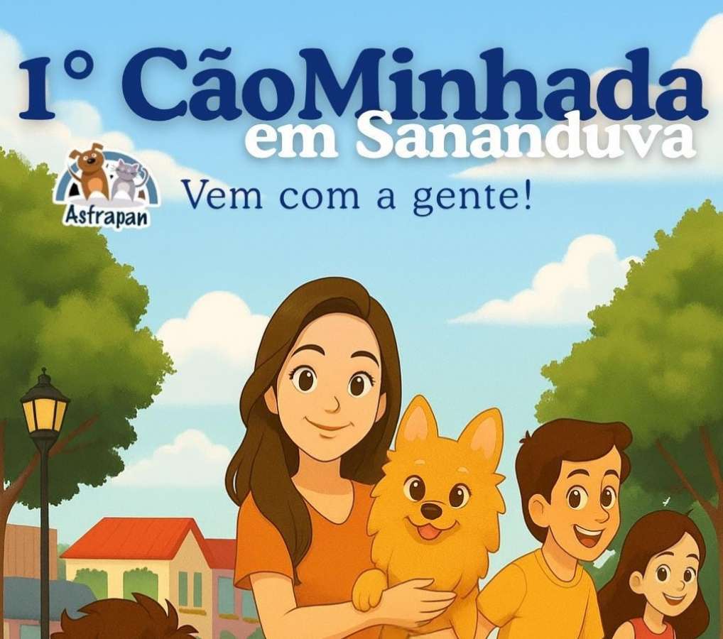 Asfrapan de Sananduva realizada neste domingo a 1ª CãoMinhada