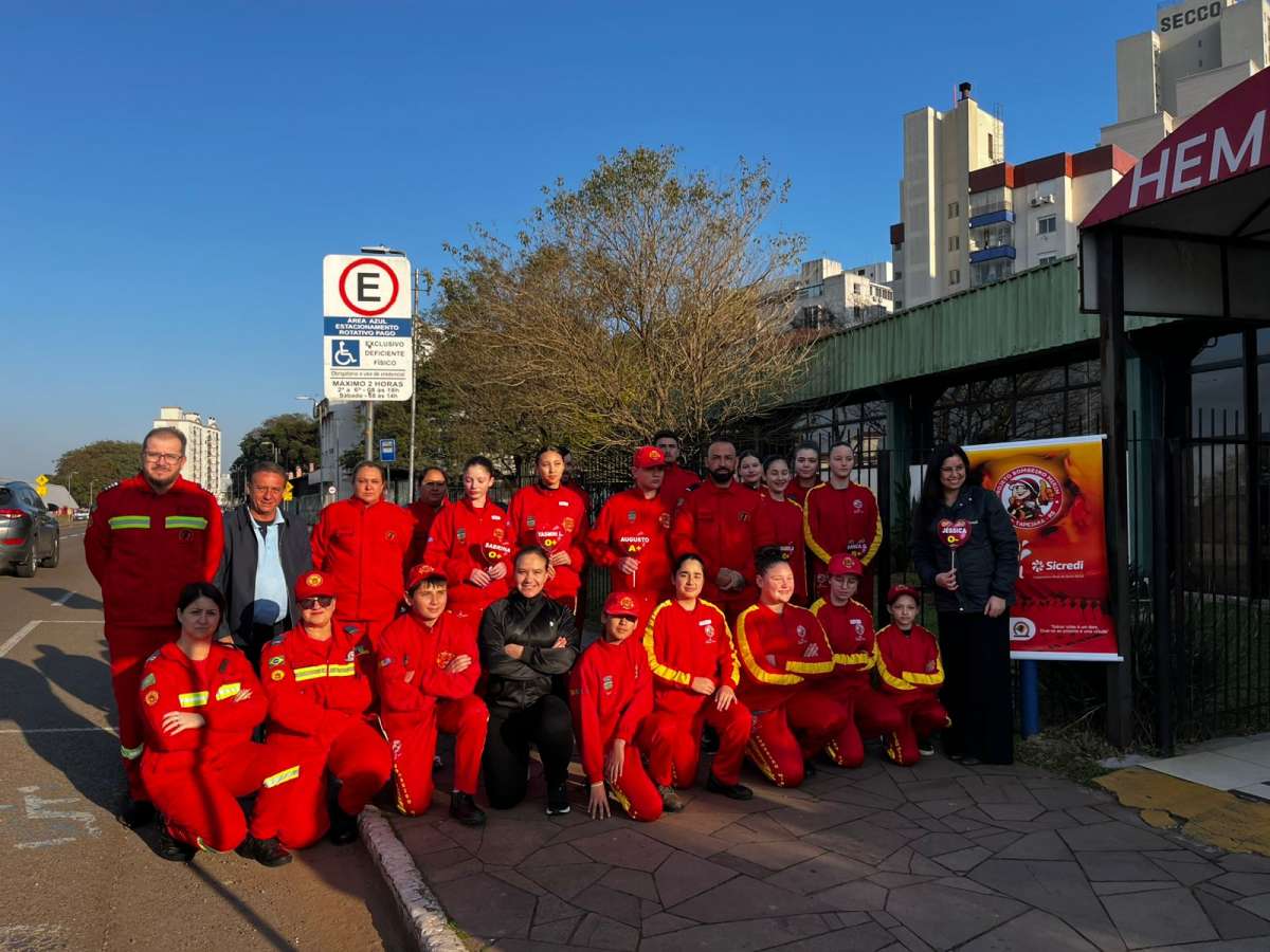 Bombeiros Mirins de Tapejara organizam ação de doação de sangue