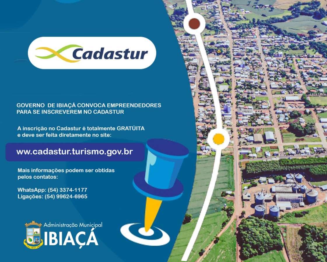 Governo de Ibiaçá convoca empreendedores para inscrição no CADASTUR