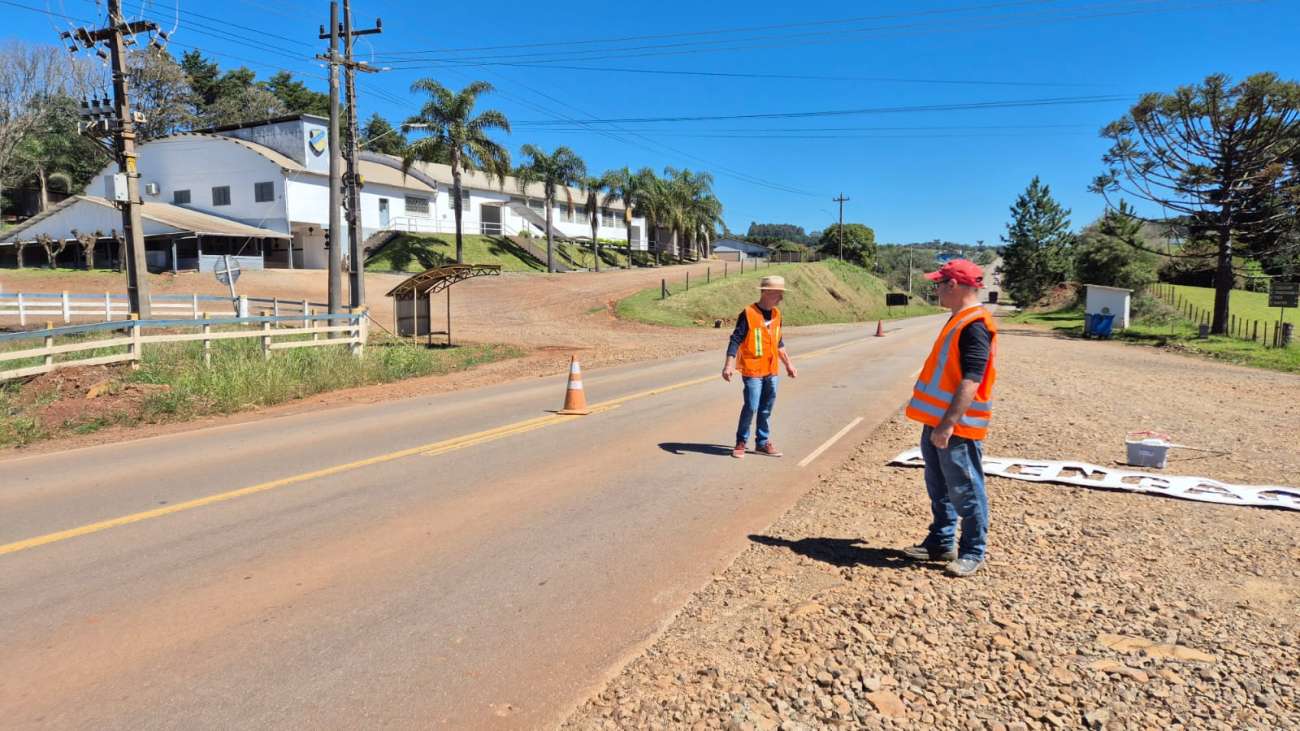 Novas ondulações transversais na ERS-467 serão implementadas nesta quinta-feira