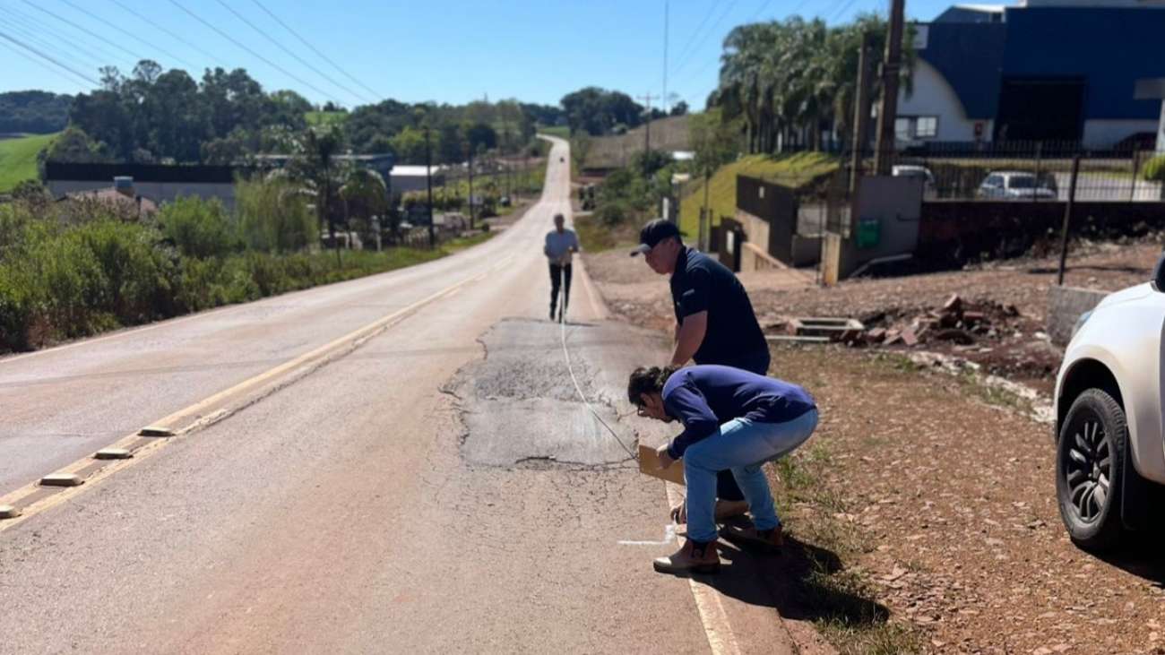 Vistoria técnica na Perimetral de Tapejara mapeia pontos críticos da rodovia