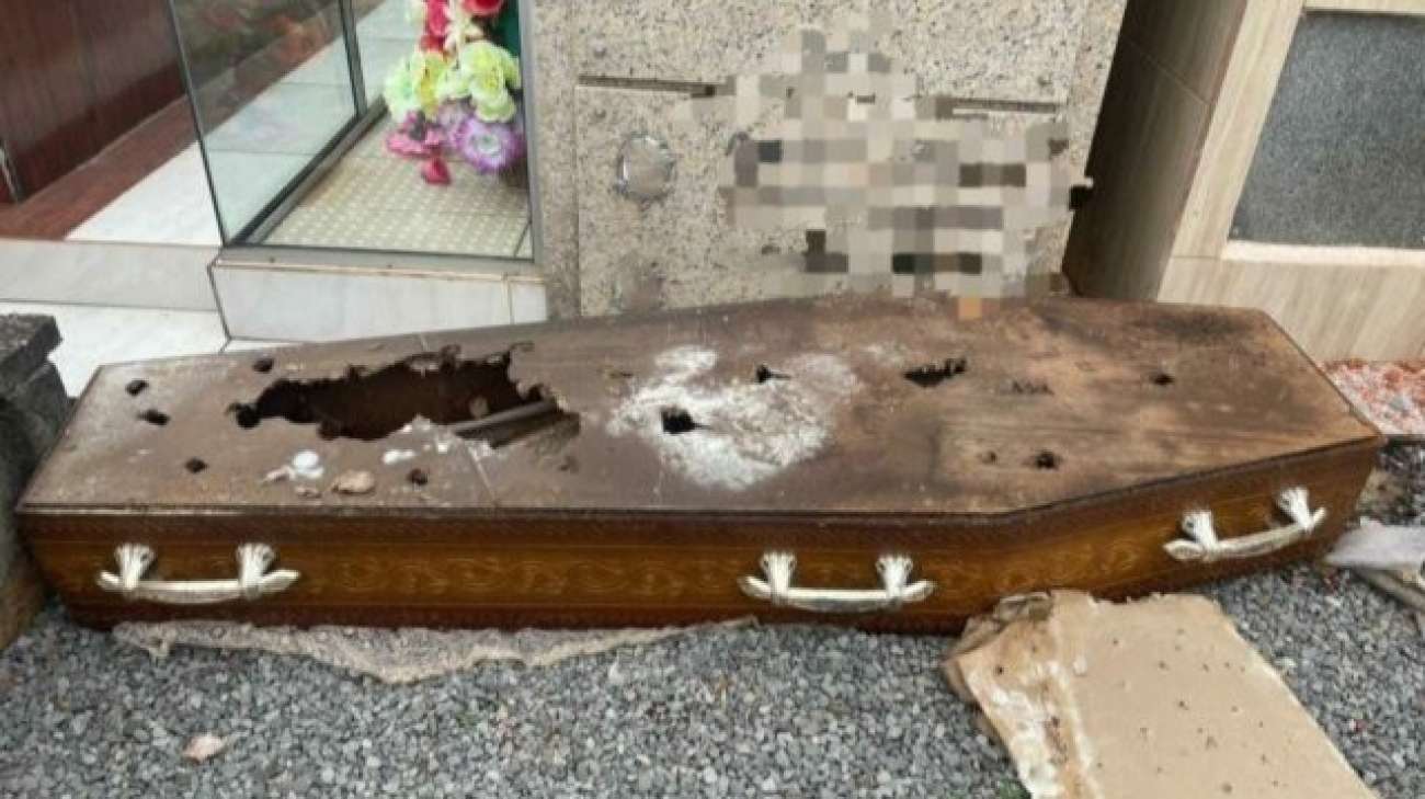 Cadáver é retirado de sepultura e encontrado a mais de 100 metros de distância, em Maximiliano de Almeida