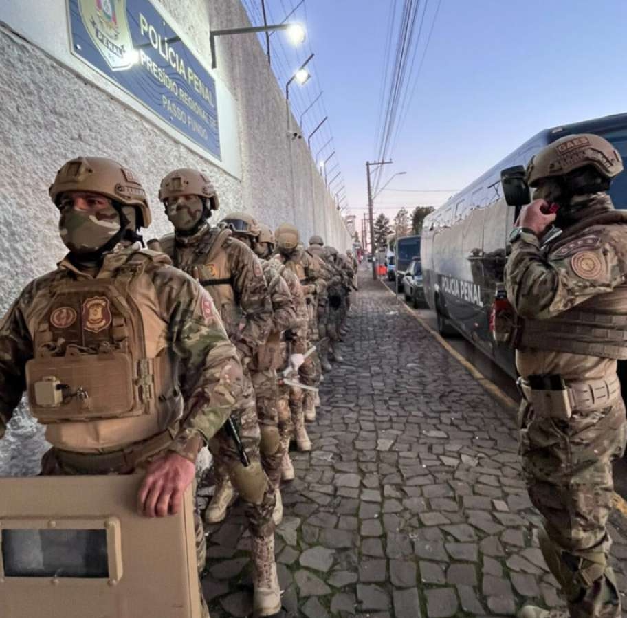 Polícia Penal realiza revista geral em Presídio e Instituto Penal de Passo Fundo