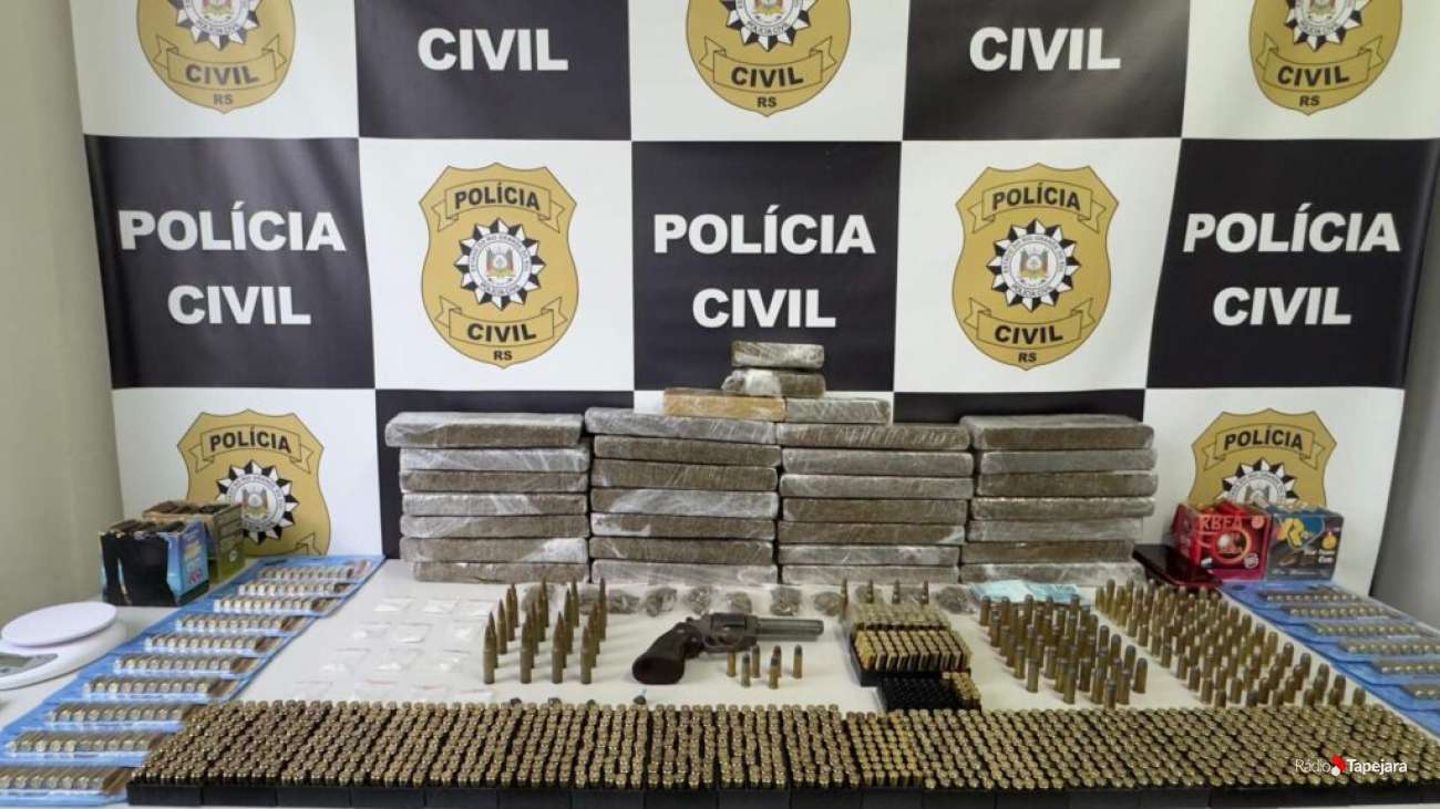 Polícia Civil prende dois homens em Erechim com arsenal de 1.400 munições