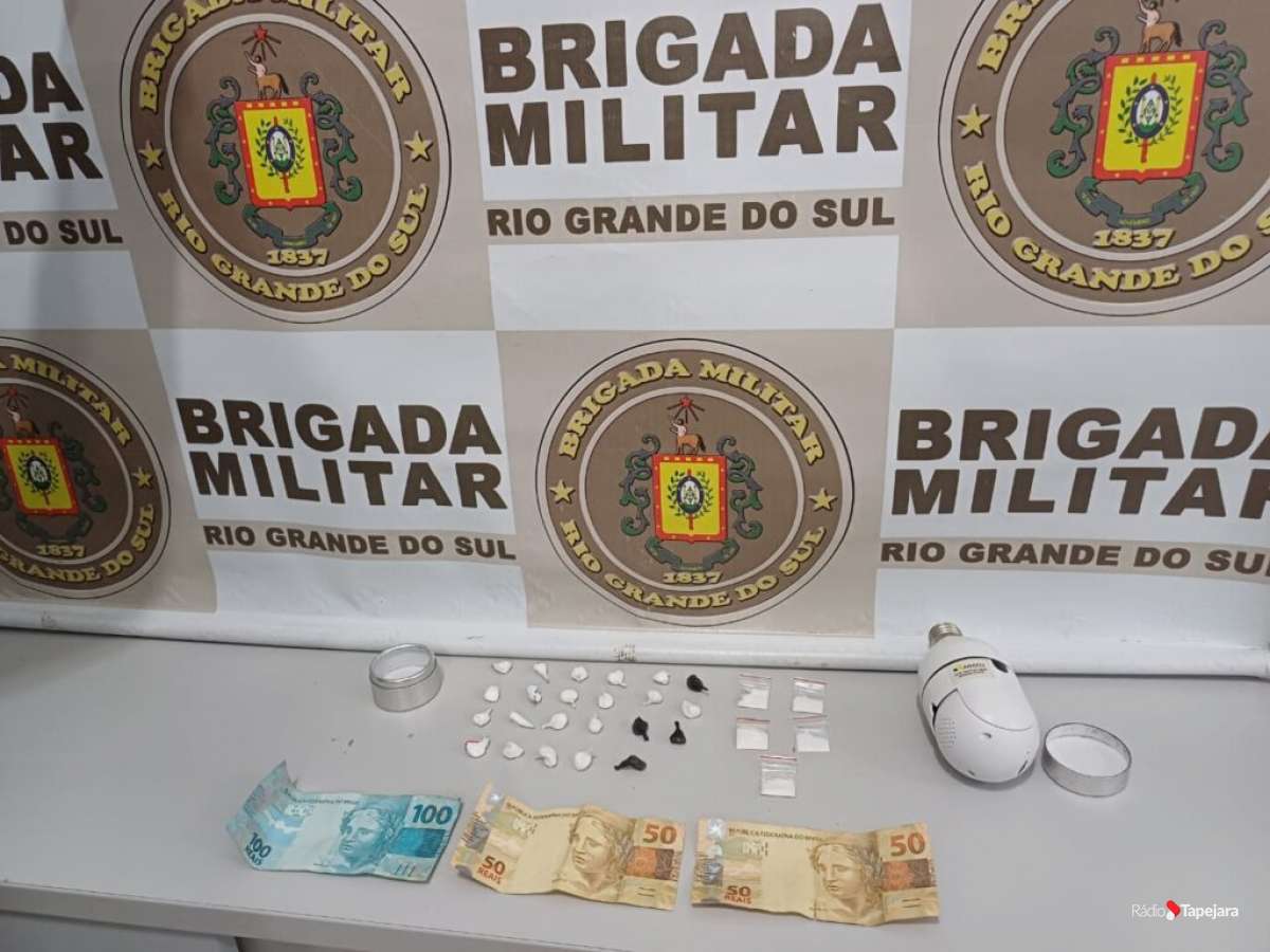 Brigada Militar apreende adolescente com 28 porções de drogas em Nonoai