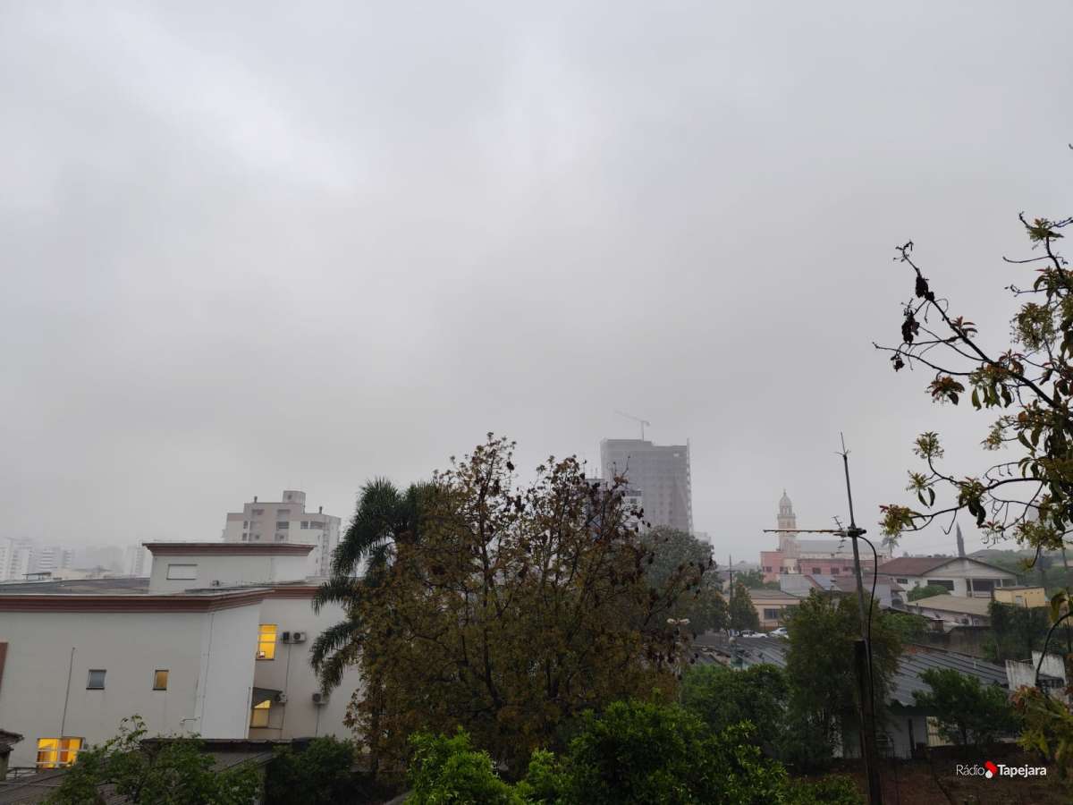 Chuva chega e temperaturas caem na região