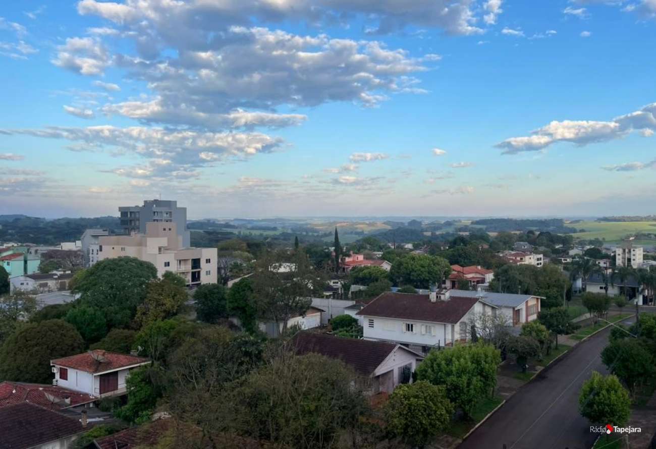 Sábado deve ter tempo bom e sol entre nuvens, em Tapejara