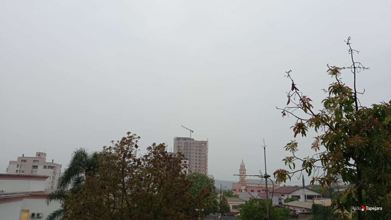 Chuva chega e antecipa queda na temperatura