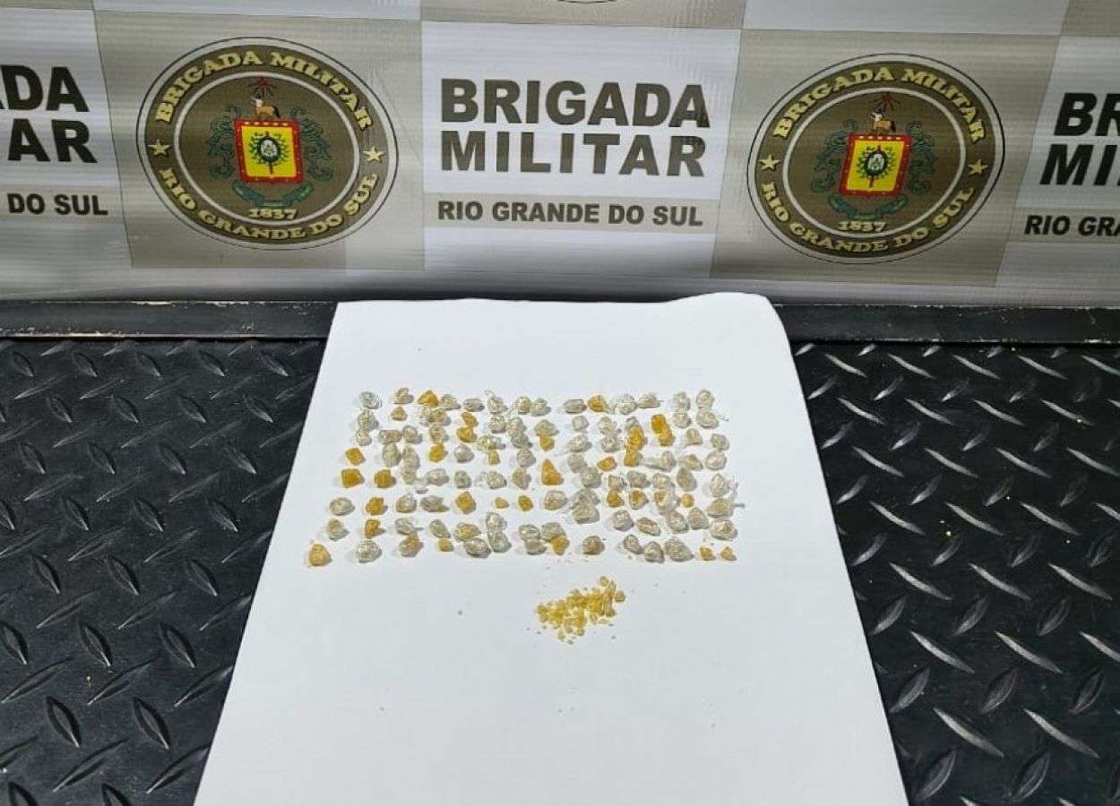 Mais de 100 pedras de crack são apreendidas em ação policial, em Lagoa Vermelha