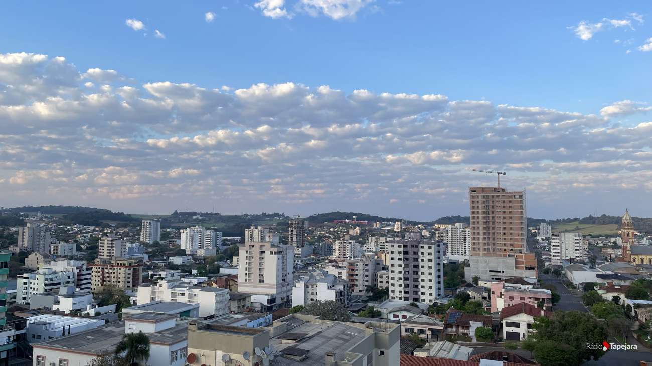 Nebulosidade aumenta, e chuva pode retornar a Tapejara ainda neste sábado
