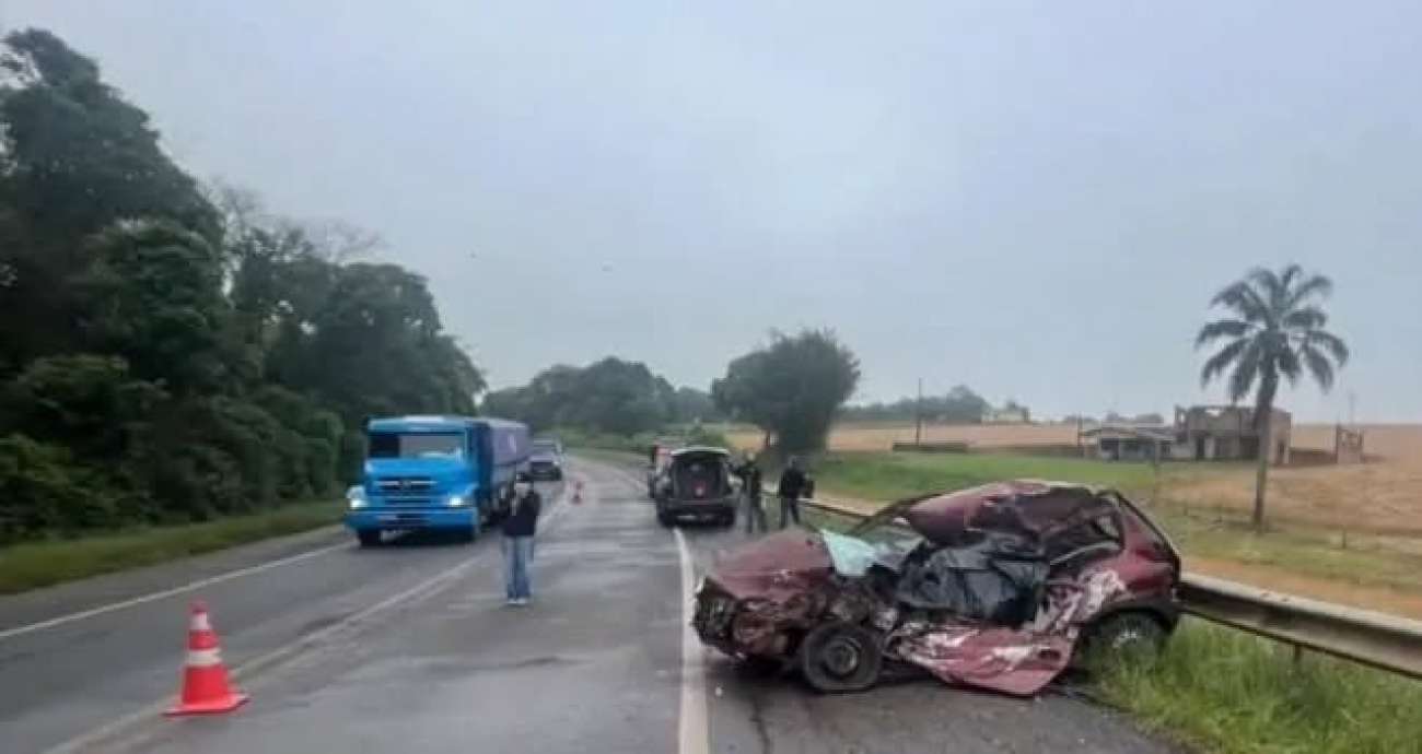 Grave acidente deixa uma pessoa morta na BR-285, entre Passo Fundo e Mato Castelhano