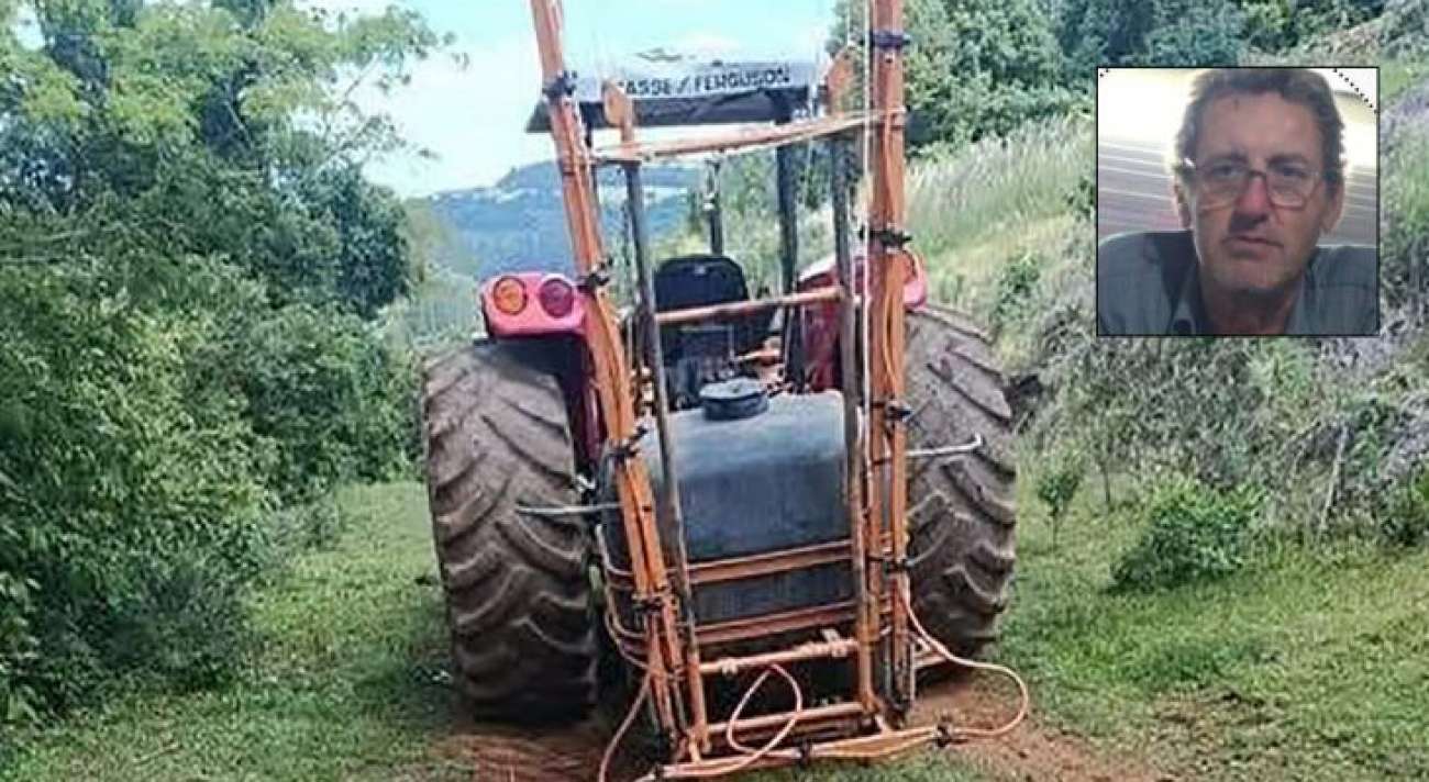 Agricultor morre atropelado pelo próprio trator em área rural de Casca
