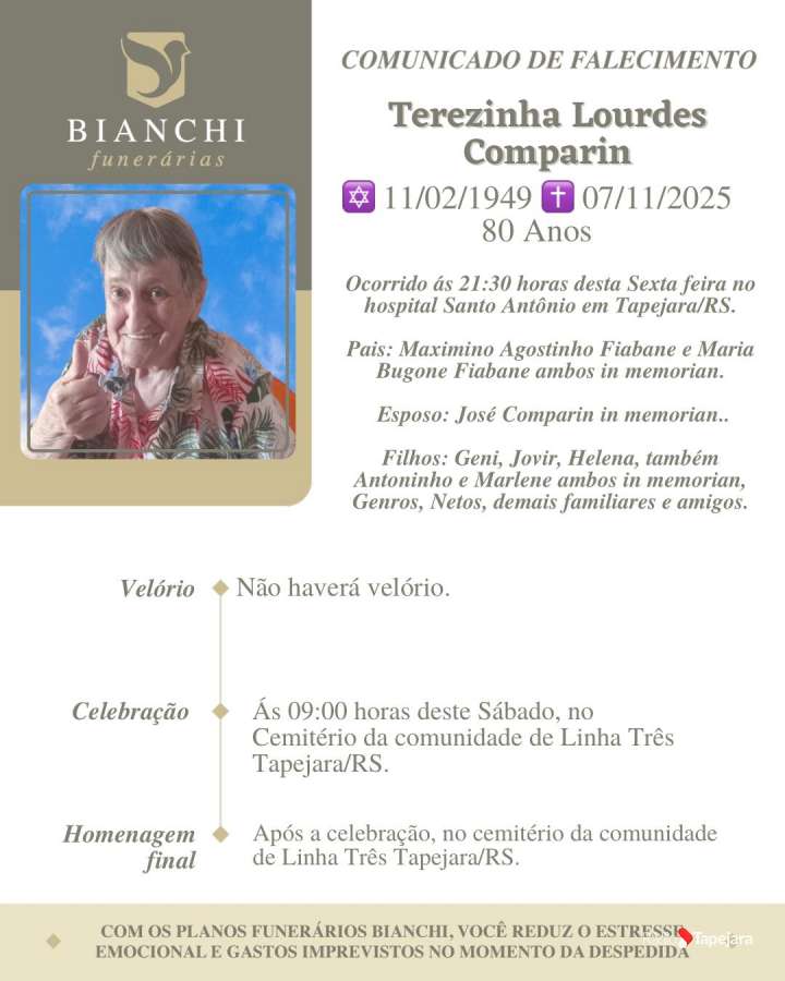 Terezinha Lurdes Comparin