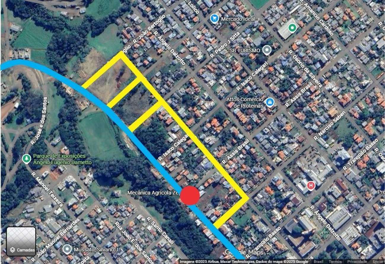 Obras de canalização interrompem trecho da Rua XV de Novembro em Tapejara