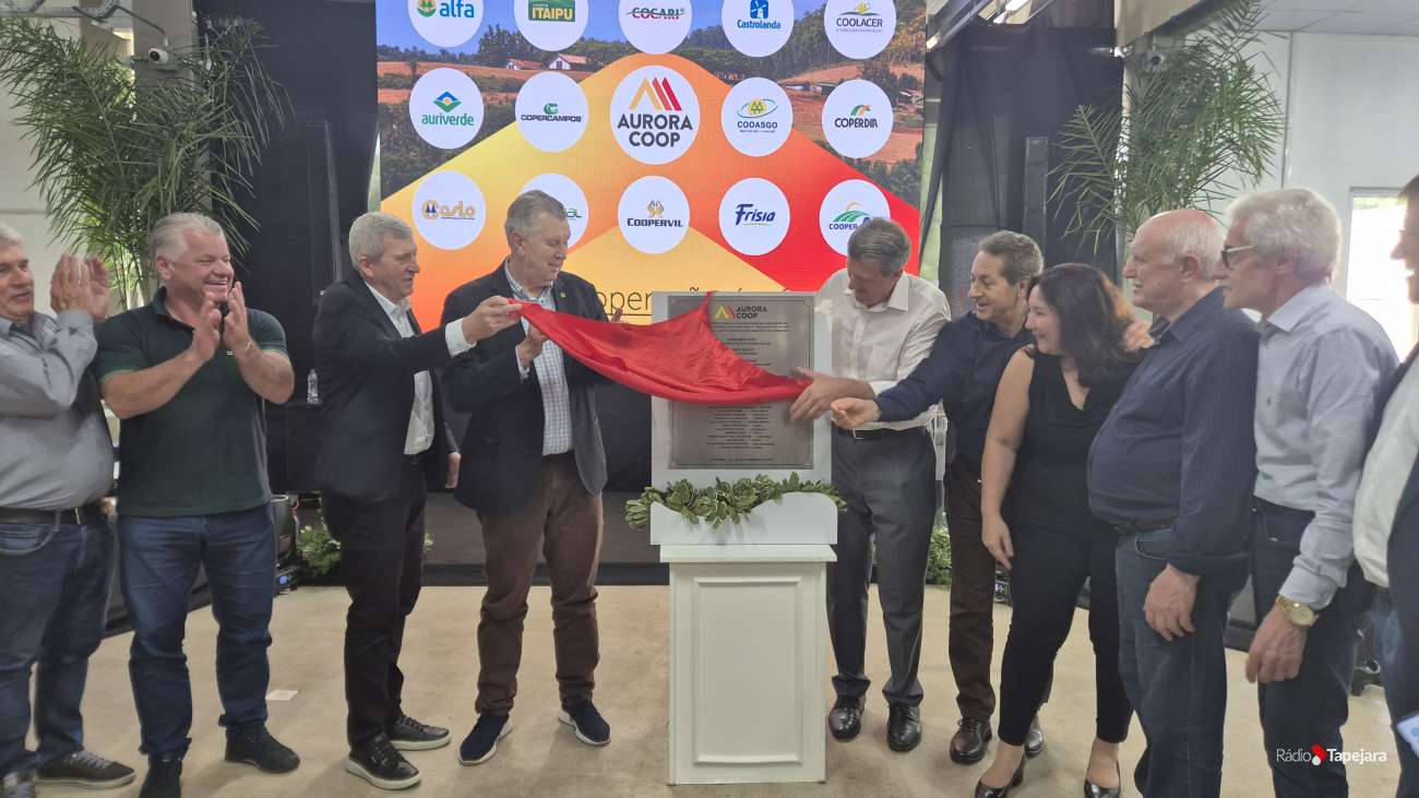 Cerimônia marca inauguração de frigorífico da Aurora Coop com investimentos de R$ 230 milhões