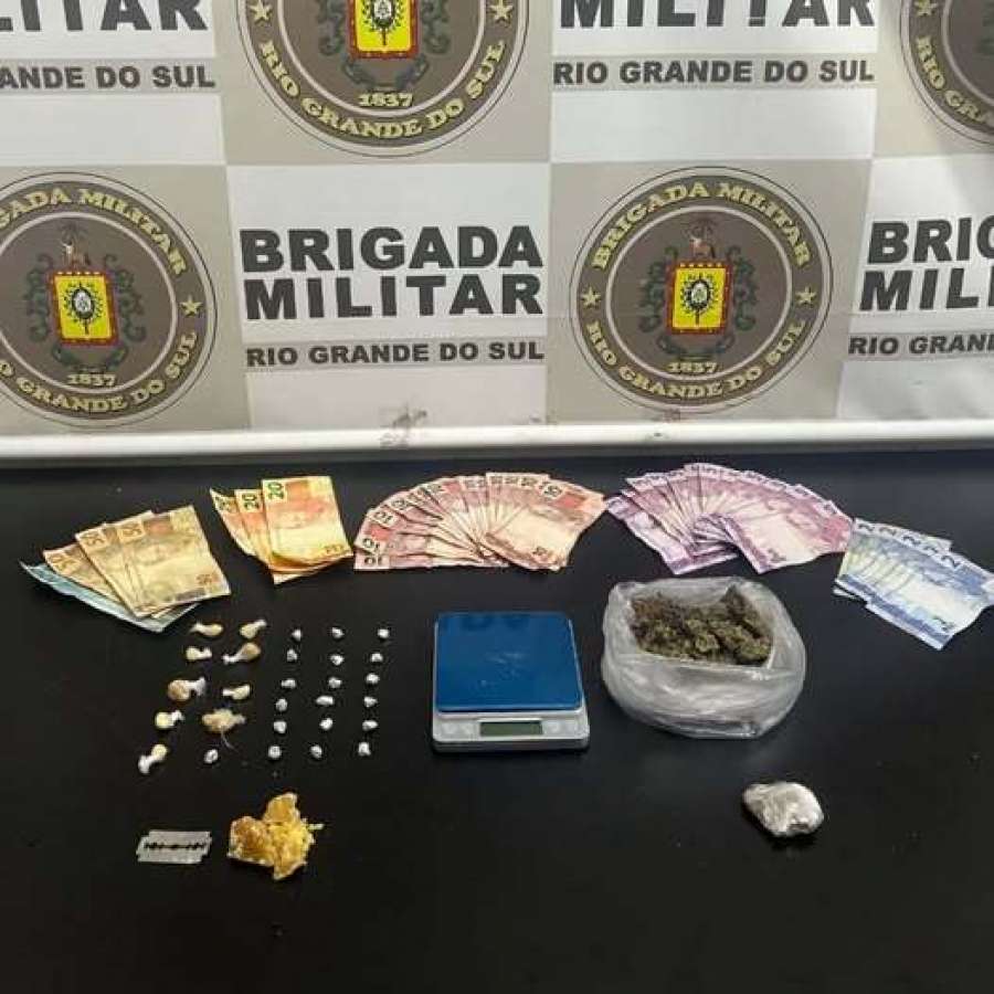 BM prende dois homens por tráfico de drogas no bairro Treze de Maio, em Tapejara