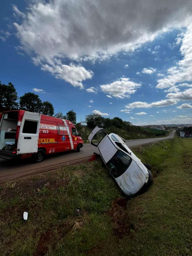 Homem de 64 anos fica ferido em saída de pista entre Tapejara e Coxilha