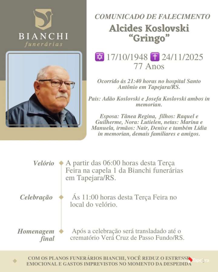 Alcides Koslovski - 'Gringo',