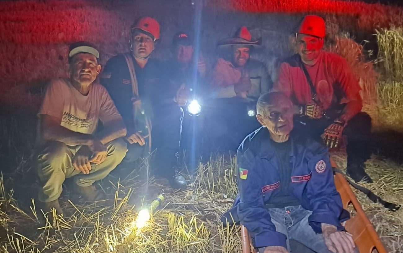 Getúlio Vargas: idoso é localizado pelos bombeiros após sair para caminhar e não conseguir voltar para casa