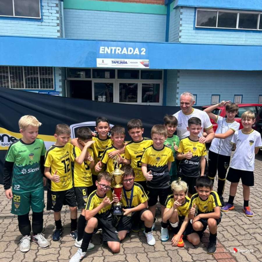 Base Onça: Tapejara Futsal terá mais uma semana de muitos compromissos após título da Copa Amunor Sub-09