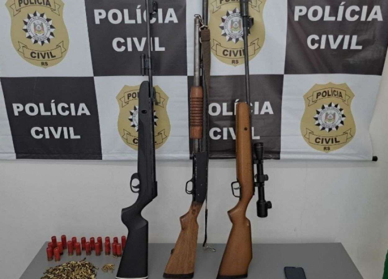 Homem é preso por posse ilegal de arma de fogo e munição em São José do Ouro