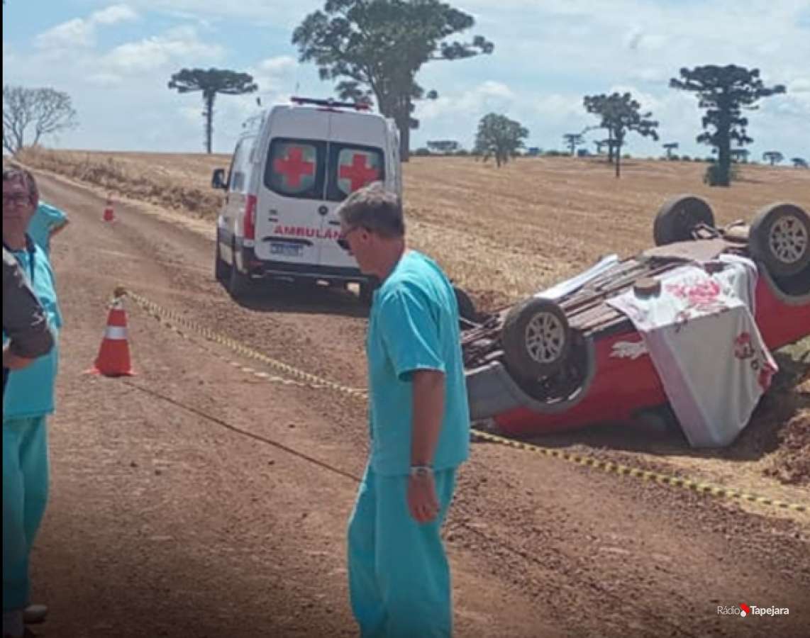 Homem morre em capotamento no interior de Áurea