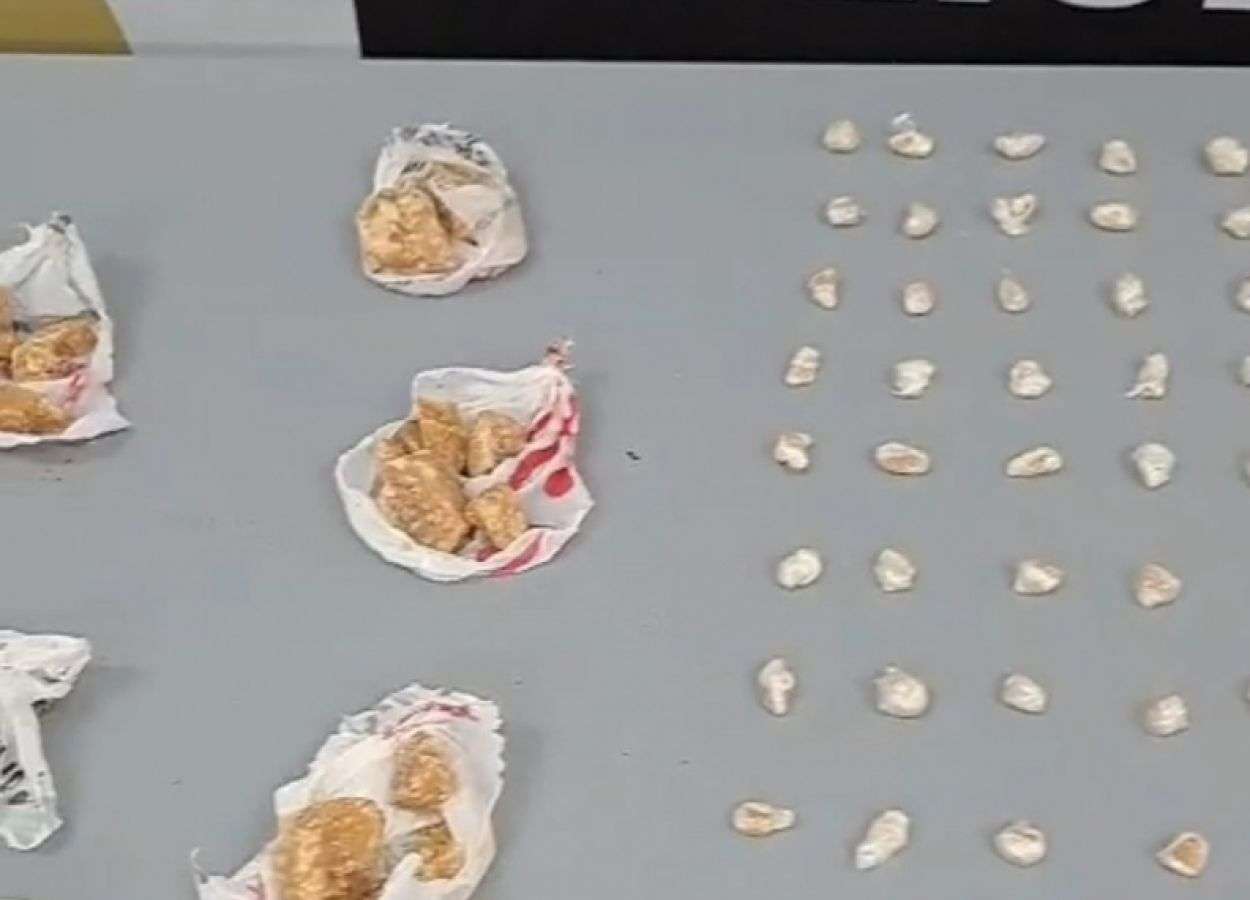 Casal de irmãos é preso por tráfico de drogas, em Lagoa Vermelha